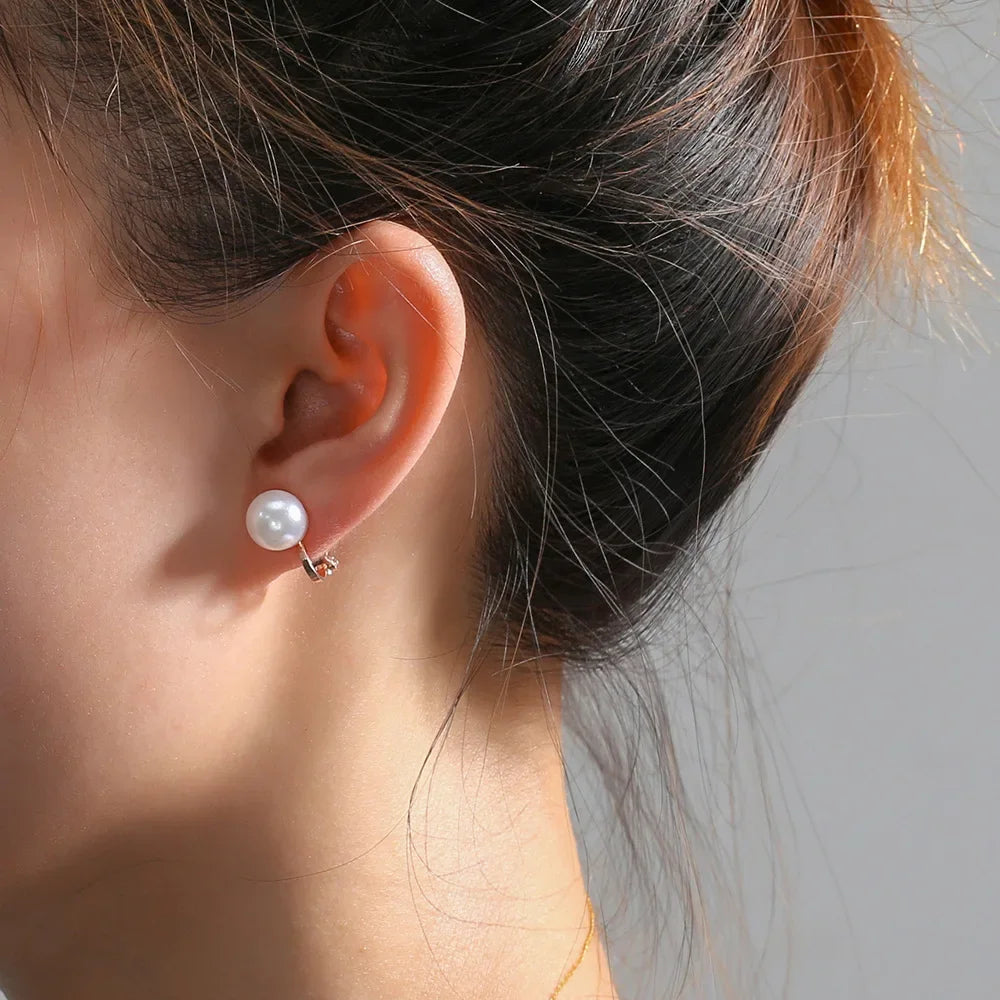 Ear Clip Without Ear Hole Women's Summer Ear Bone Clip Light Luxury Small Opal Heart Resin Stone Earrings Temperament Versatile